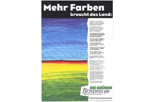 Mehr Farben braucht das Land: Die Grünen, Bündnis 90 BürgerInnenbewegung Mehr Farben braucht das Land! [1990] (c) Archiv Grünes Gedächtnis