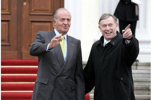 Als Bundespräsident empfängt Horst Köhler viele Staats- und Regierungschefs. Unter anderem auch Spaniens König Juan Carlos oder...