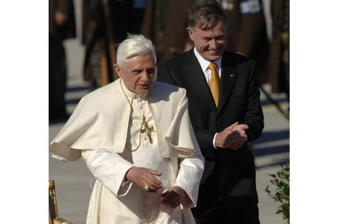 Köhler mit Papst Benedikt XVI.
