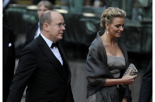 ...Monegassen-Prinz Albert und seine 'Prinzessin', die Südafrikanerin Charlene Wittstock.