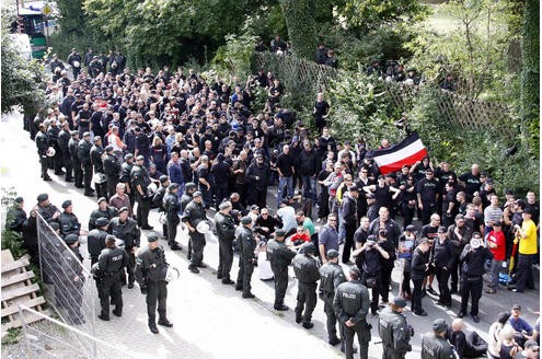 Nazi-Demo in Dortmund.