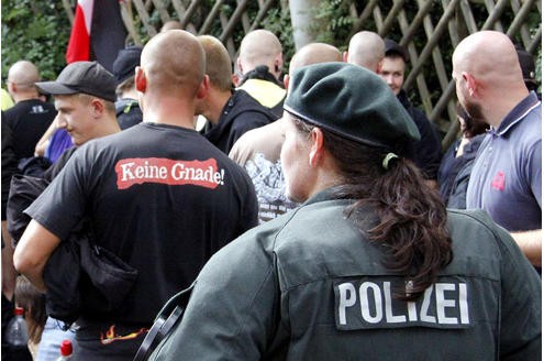 Nazi-Demo in Dortmund.