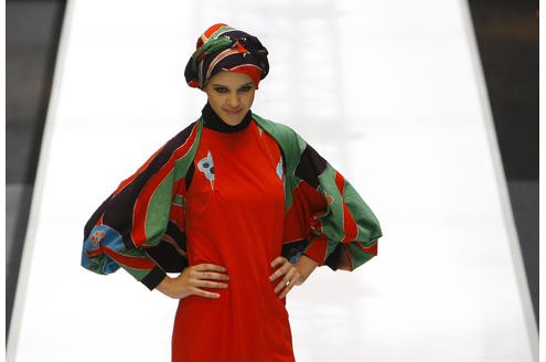 Beim Islamic Fashion Festival,...