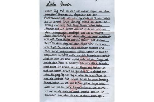 Der Liebesbrief an Yasemin überwindet nationale Grenzen. Repro: Burkhard
