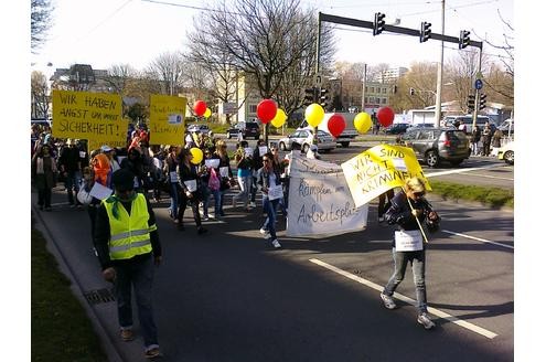 Marsch der Huren - Prostituierte demonstrieren in Dortmund. Foto: Katrin Figge