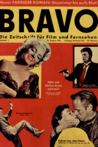 Die Bravo 1956 mit Marilyn Monroe. Damals kostete die Zeitschrift 50 Pfennig. © Bravo