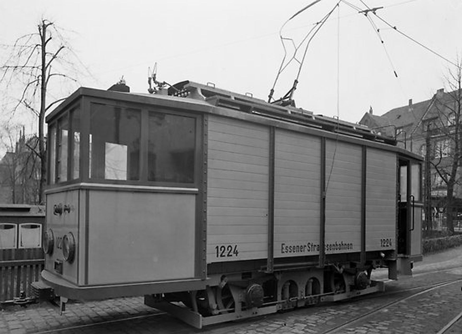 Schienenschleifwagen 1224. Wurde 1930 zum Schienenschleifwagen umgebaut und 1963 ausgemustert.(Aufnahmedatum unbekannt).