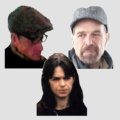 Die früheren RAF-Terroristen Burkhard Garweg, Daniela Klette und Ernst-Volker Staub (von links).