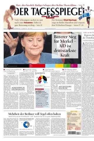 Der „Tagesspiegel“ spricht von einem „bitteren Sieg“ für Merkel.