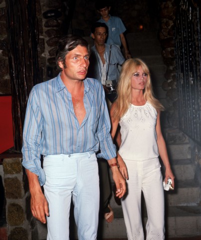 Gunter Sachs mit seiner früheren Frau Brigit Bardot in den 60er Jahren