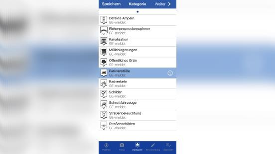 Parkverstöße können schnell und unbürokratisch per App oder auf der Website gemeldet werden.