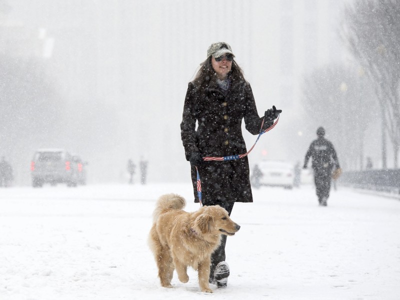 Mehr als 70 Zentimeter Schnee könnten in Washington fallen, haben die Meteorologen vorausgesagt.
