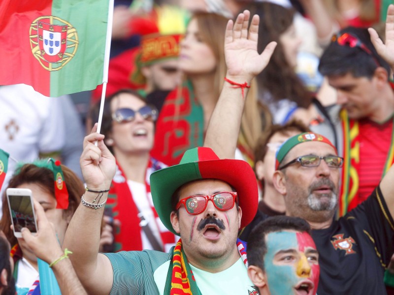 Die portugiesischen Fans konnten sich am Ende über einen Sieg ihres Teams freuen.