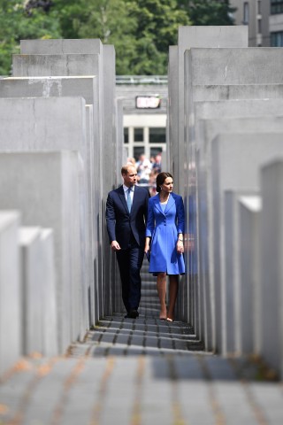 Das Paar besuchte das Holocaust-Mahnmal.