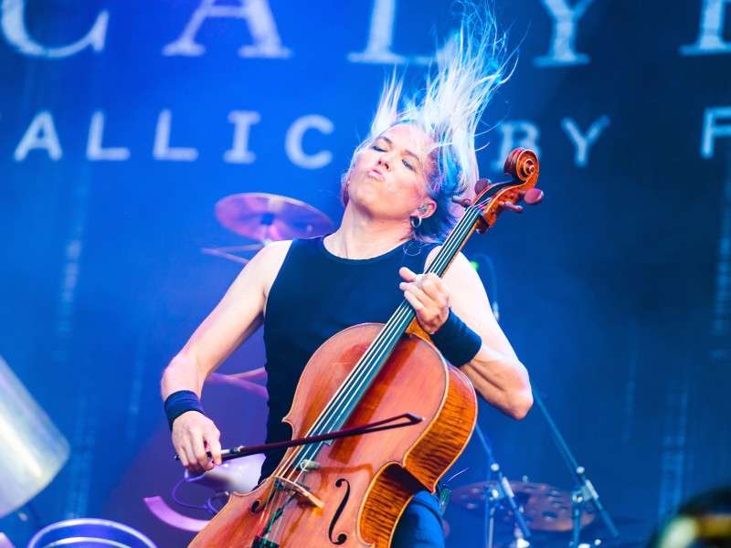 Sie spielten Cello: Auch die finnische Band Apocalyptica trat am Freitag auf.