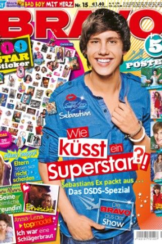 DSDS ist ein wichtiges Thema für die Jugendlichen. Auf dem Cover: Kandidat Sebastian. © Bravo