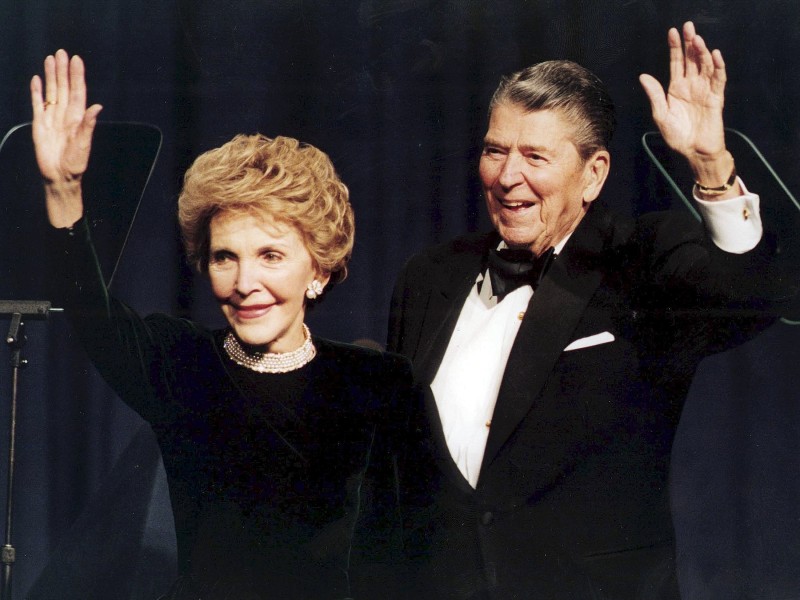 Während der Präsidentenjahre Ronald Regans waren die Reagans das politische Glamourpaar überhaupt.  