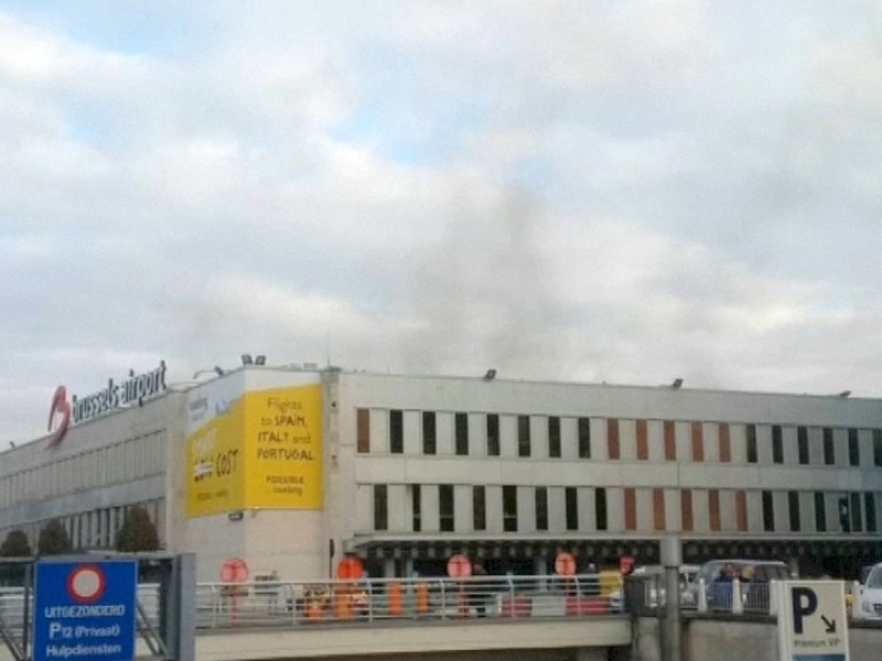 Die Terrorserie begann gegen 8 Uhr auf dem Brüsseler Flughafen. In der Abflughalle ...
