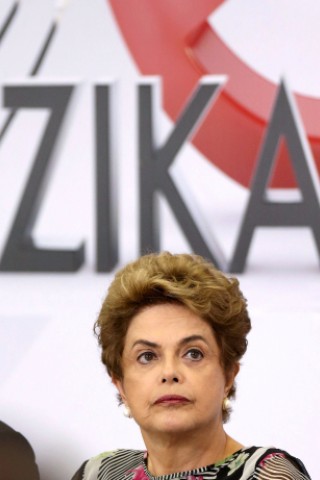 Dezember 2015: Nach Angaben der brasilianischen Regierung, hier die Präsidentin Dilma Rousseff, sind die Verdachtsfälle im Land sprunghaft angestiegen.