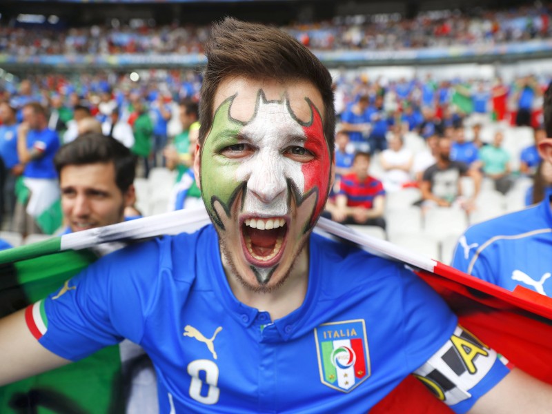 Die Italiener konnten nach einem 2:0 den Einzug ins Viertelfinale bejubeln.