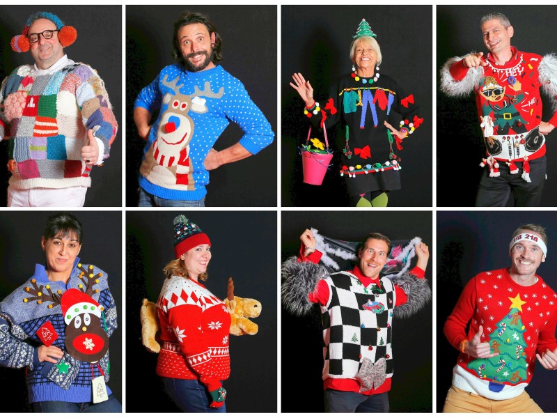 Im französischen Albi fand zum ersten Mal die „Ugly Sweater“-WM statt. 600 Kandidaten und ihre grauenvollsten Pullis nahmen teil. Wir zeigen die schönsten Horror-Outfits.