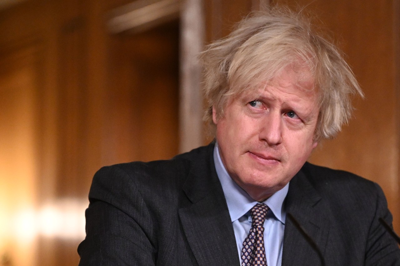 Wilde Mähne: Premierminister Boris Johnson. 