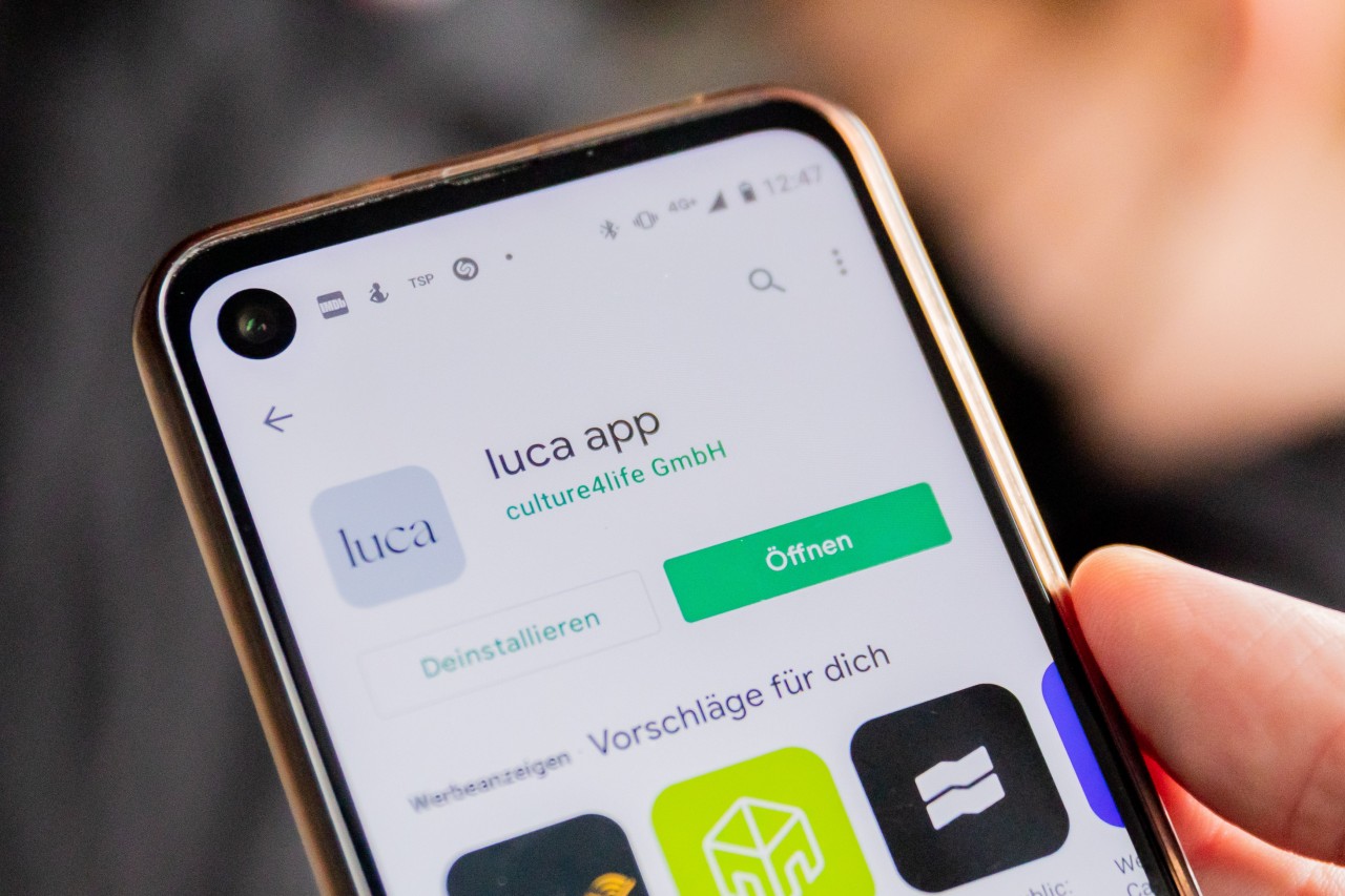 Die Luca-App dient zur Kontaktnachverfolgung in Geschäften oder Lokalen. 
