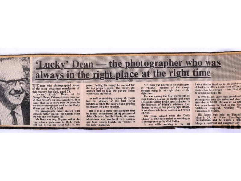 Die Presse nannte ihn „Lucky“ Dean,...