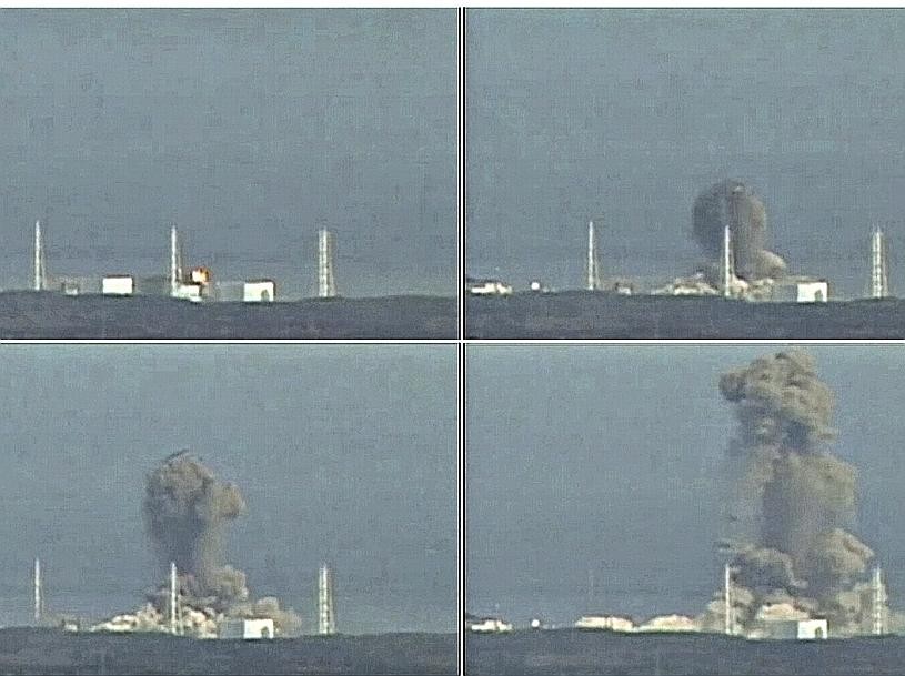 Sekunden einer Katastrophe: Die Explosion im Atomkraftwerk Fukushima nach dem Erdbeben in Japan. Foto: rtr