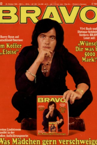 Der britische Popmusiker Barry Ryan 1969. Thema außerdem: Was Mädchen verschweigen. © Bravo