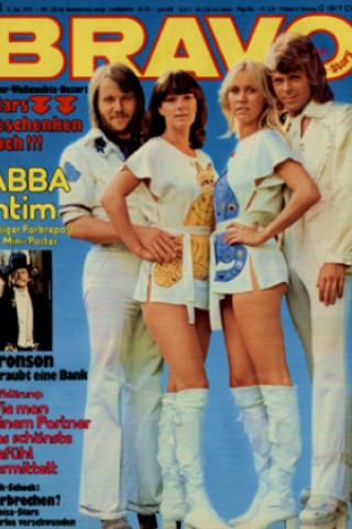 Abba intim - als Zugabe liegt 1975 ein Mini-Poster bei. © Bravo