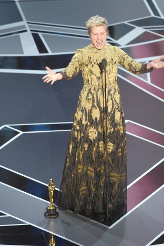 Frances McDormand gewann den Oscar als Beste Schauspielerin. Der Film: „Three Billboards outside Ebbing, Missouri“