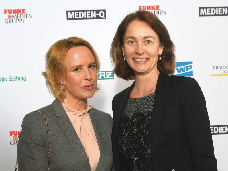 Julia Becker und die kommende Justizministerin Katarina Barley (SPD).