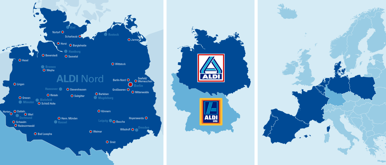 Die Aldi-Brüder haben Deutschland in eine Nord-Süd-Achse geteilt.