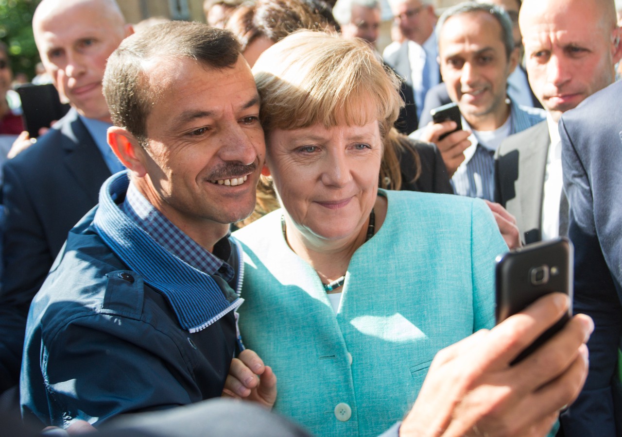Angela Merkel im September 2015: Für viele ist sie das Gesicht der Hoffnung - für andere wird sie zur Hassfigur. 