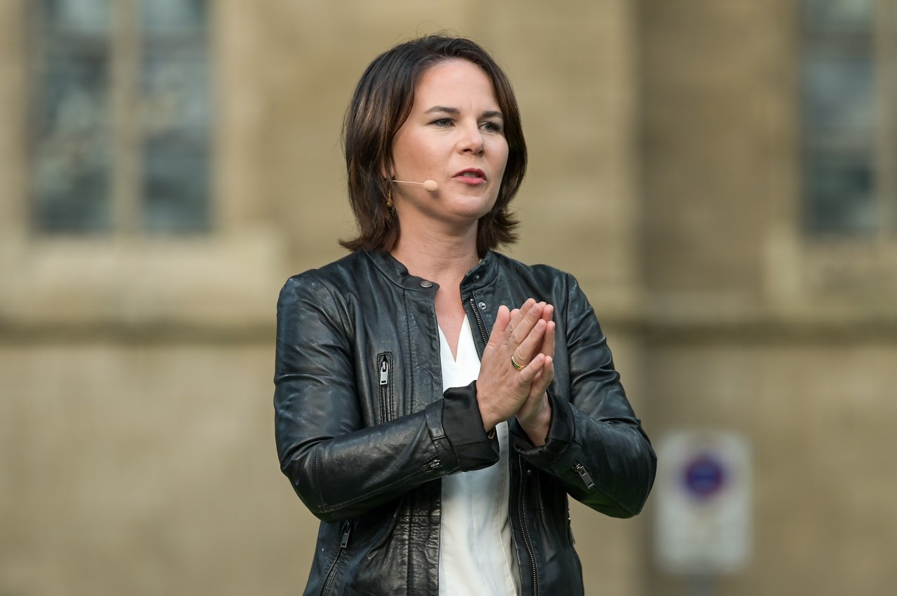 Annalena Baerbock, Kanzlerkandidatin der Grünen, auf Wahlkampftour
