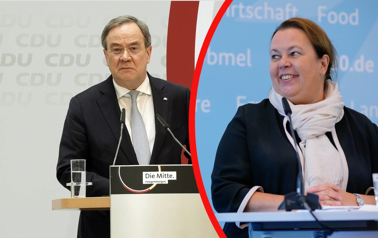 Armin Laschet (CDU) wurde von CDU-Kollegin Ursula Heinen-Esser über den Klee gelobt – das sorgte bei einigen Zuschauern regelrecht für Fremdscham.