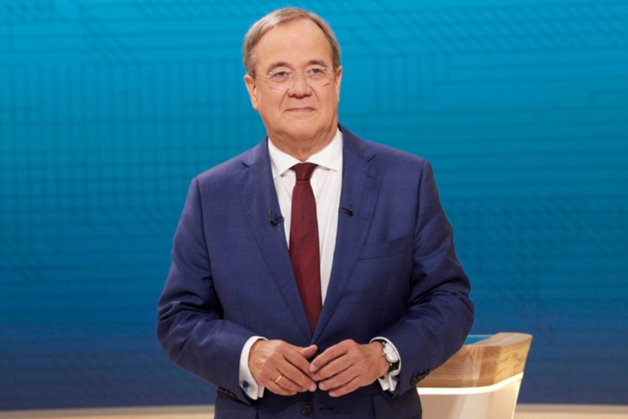Armin Laschet beim Triell von ARD und ZDF