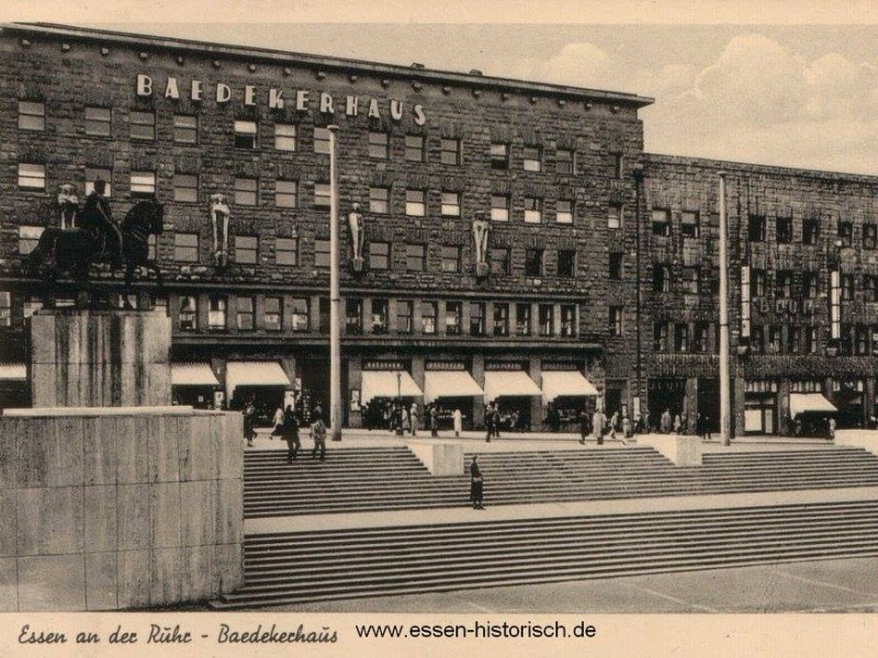 Das Baedeker Verlagshaus in den 1950ern. 