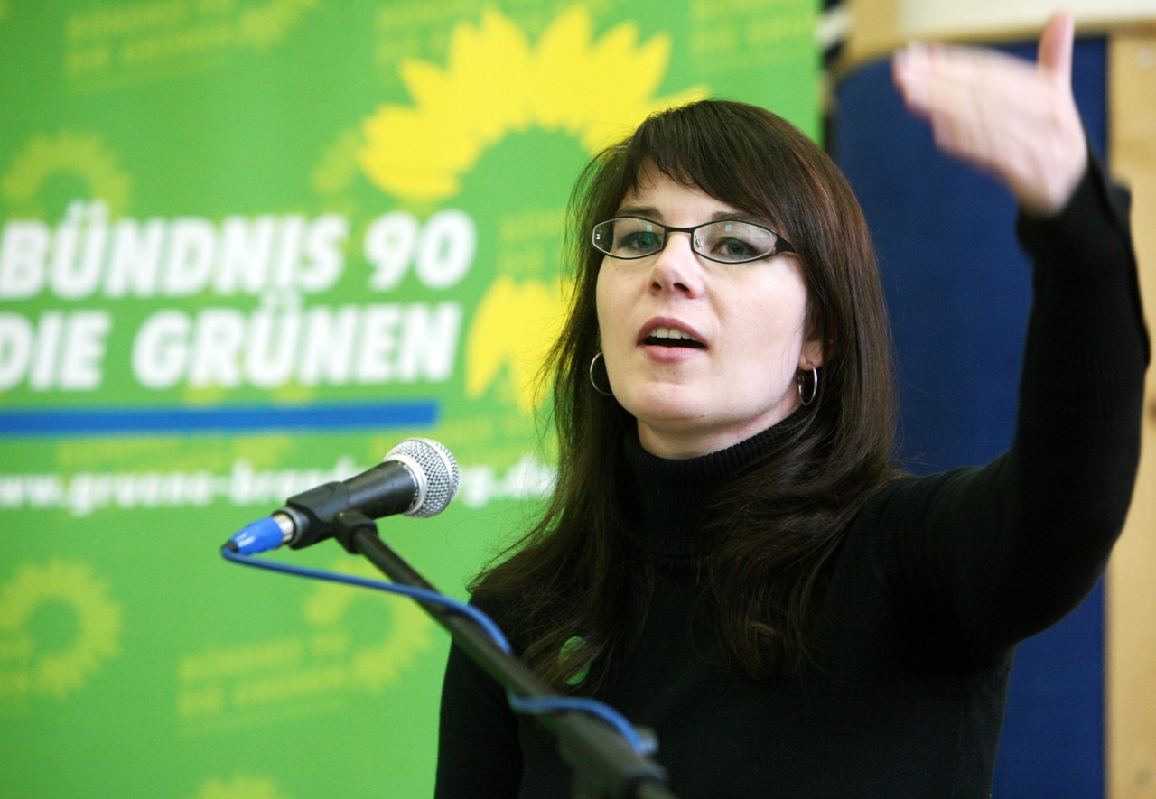 Annalena Baerbock als Landesvorsitzende der Brandenburger Grünen. 