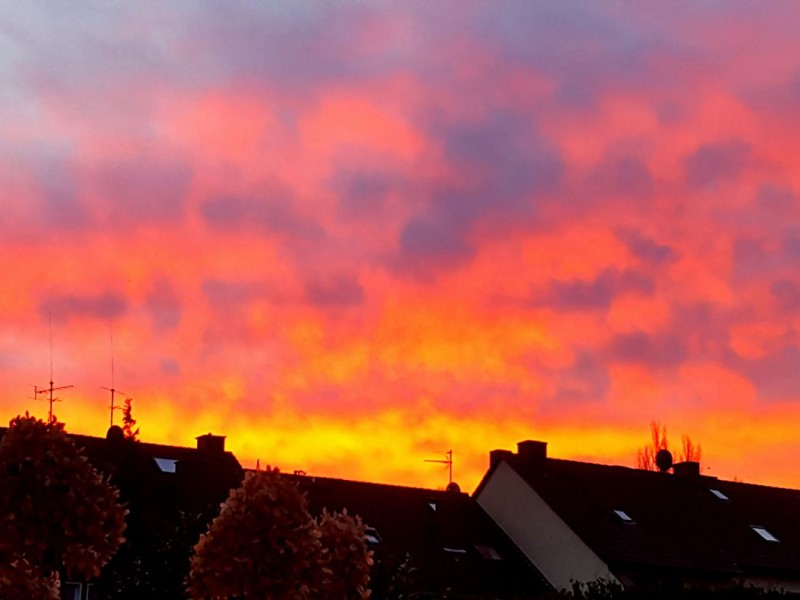 Tief im Westen... Diesen Bochumer Sonnenaufgang hat uns Sigrid Cirkel geschickt.