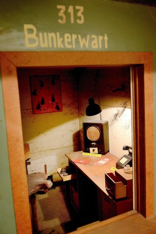 Der Raum des Bunkerwarts im Bunkermuseum in Hagen-Wehringhausen