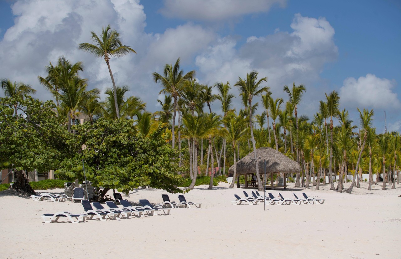 Während das Land die Grenzen geschlossen hatte, waren die Strände von Punta Cana oft menschenleer.