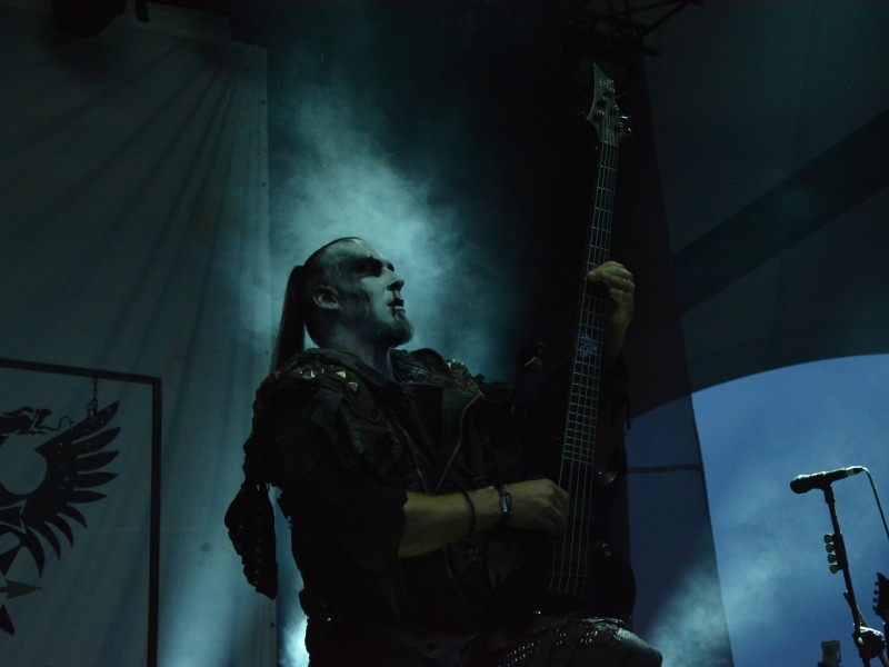 Die Band Behemoth bei ihrem Auftritt im Amphitheater Gelsenkirchen. Dort fand wieder das Rock Hard Festival statt.