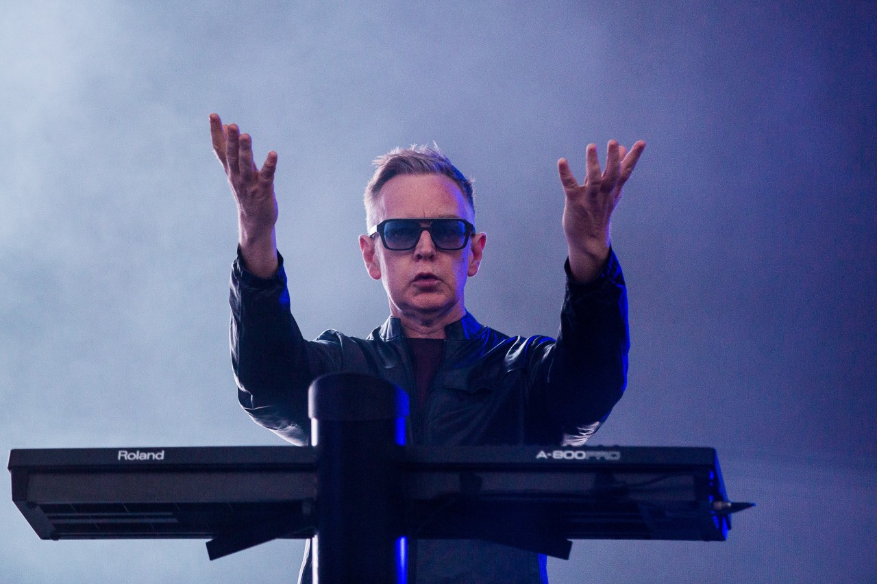 „Depeche Mode“-Keyboarder Andy (Andrew) Fletcher bei einem Konzert im Juni 2018.