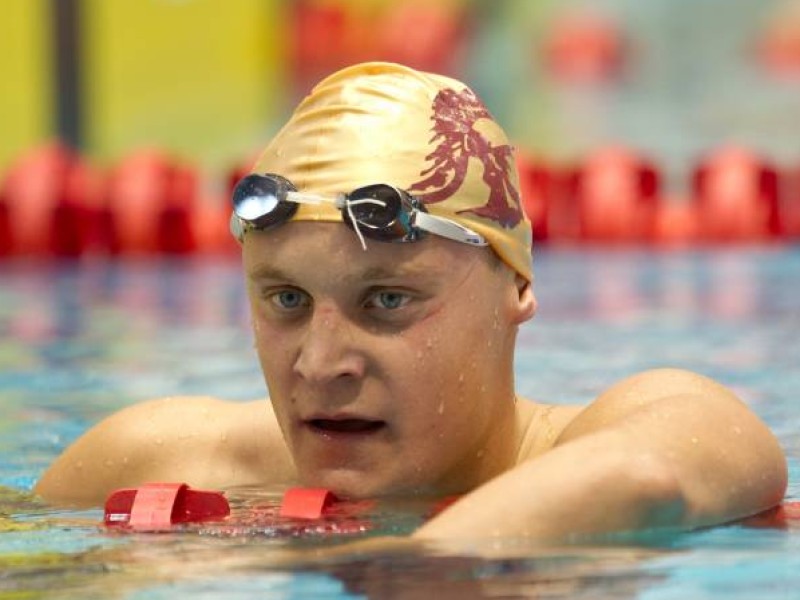 Dimitri Colupaev hat sich einen Platz in der 4-mal-200-Meter-Freistilstaffel erschwommen.