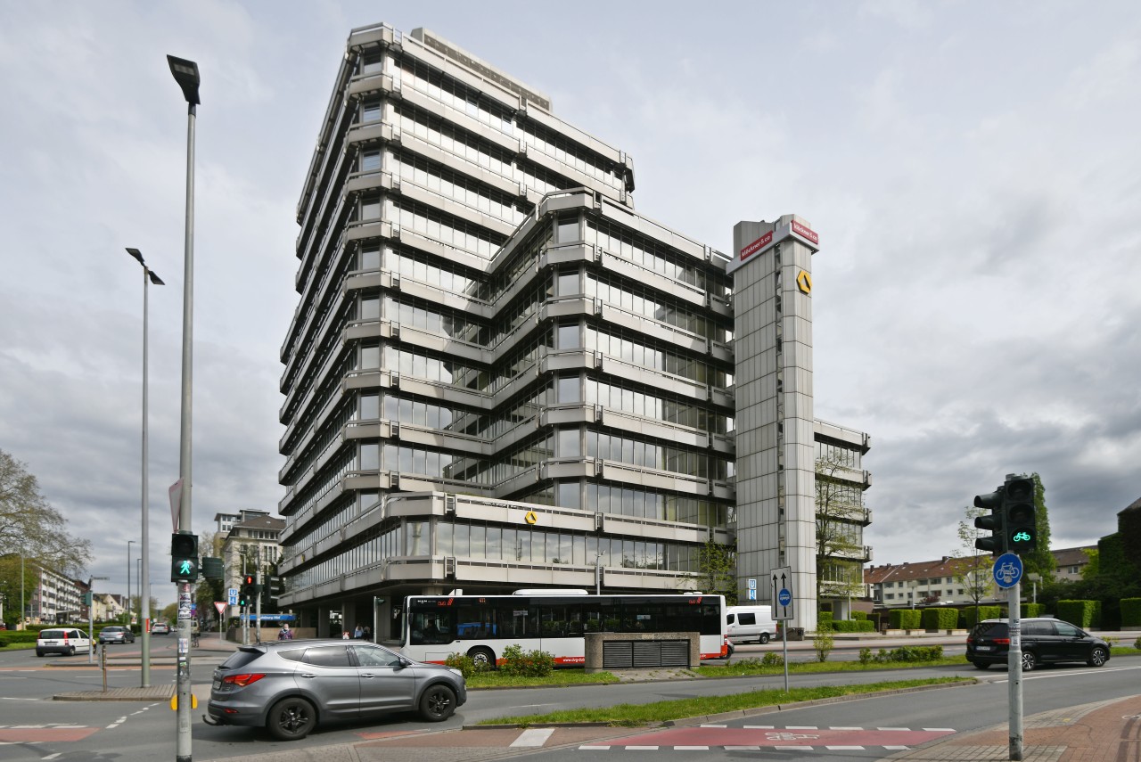 Der Vorfall ereignete sich gegenüber vom Bürogebäude Silberpalais in Duisburg. (Archivbild)