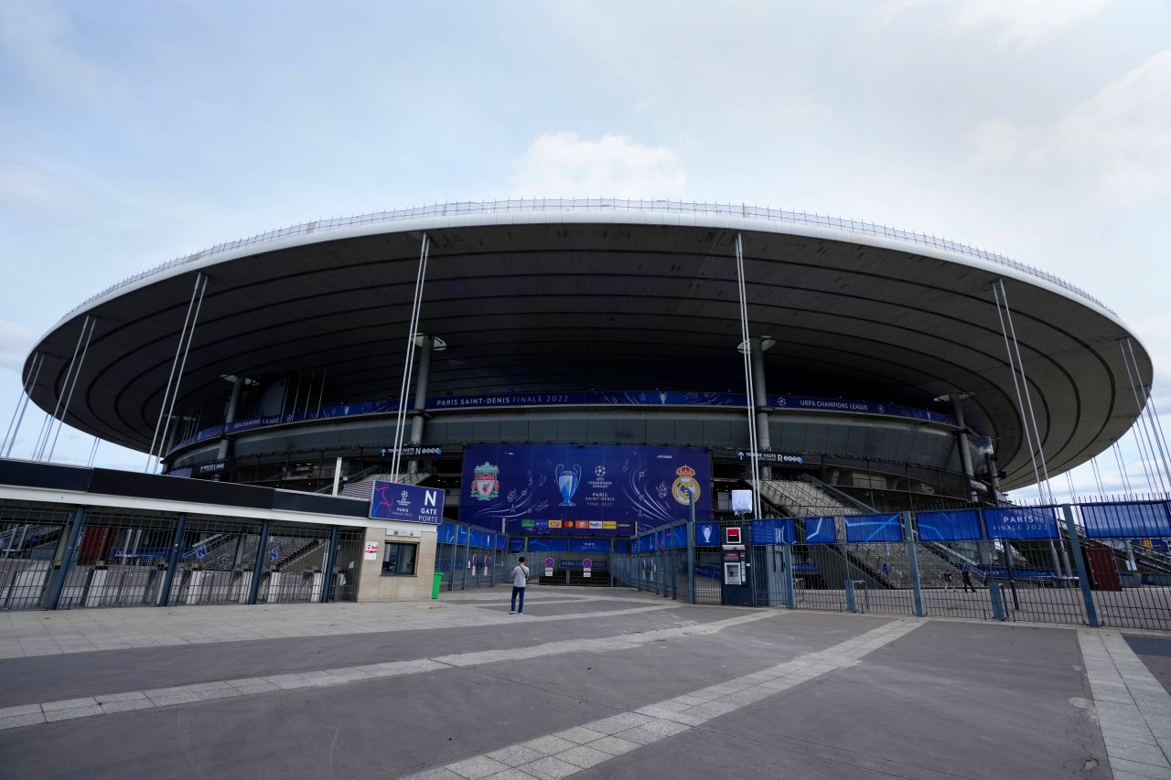 Im Stade de France findet das Champions-League-Finale zwischen dem FC Liverpool und Real Madrid statt.