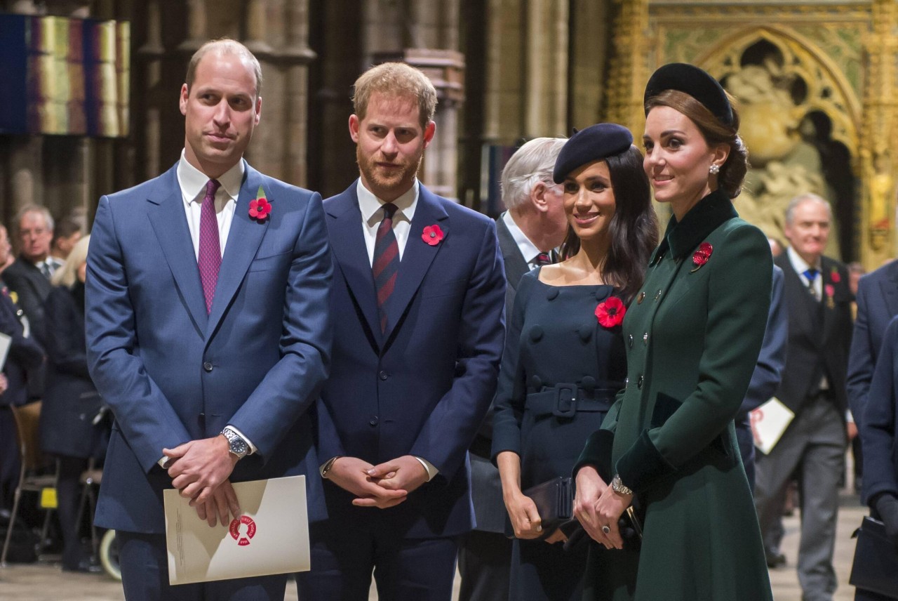 Kate Middleton, Prinz William, Prinz Harry und Meghan Markle in Zeiten vor dem großen Krach.