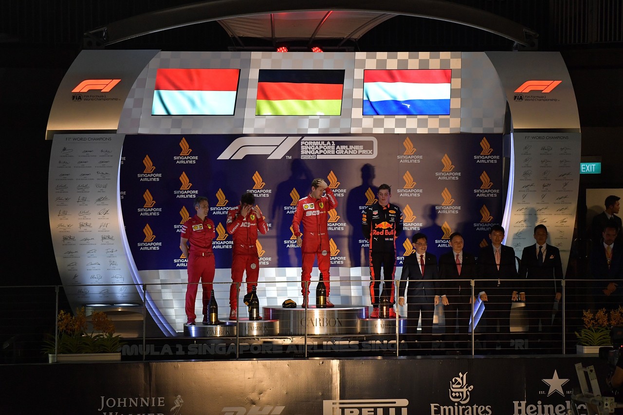 2019 stand Sebastian Vettel in Singapur ganz oben.